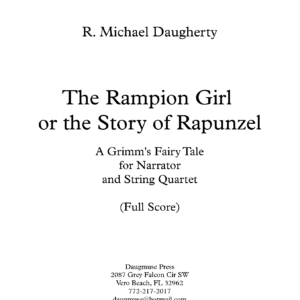 The Rampion Girl or the Story of Rapunzel - Full Score